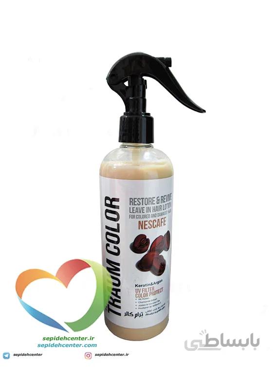 لوسیون مو بدون آبکشی ترام کالر حاوی کراتین و جنسینگ -Traum Color Restore & Revive Leave