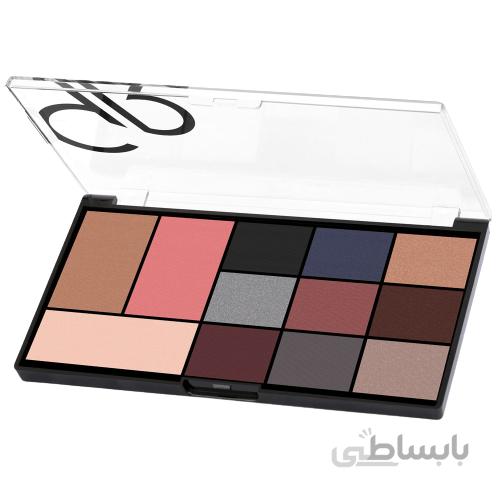 پالت سایه چشم گلدن رز مدل سیتی استایل 12 رنگ مات و براق