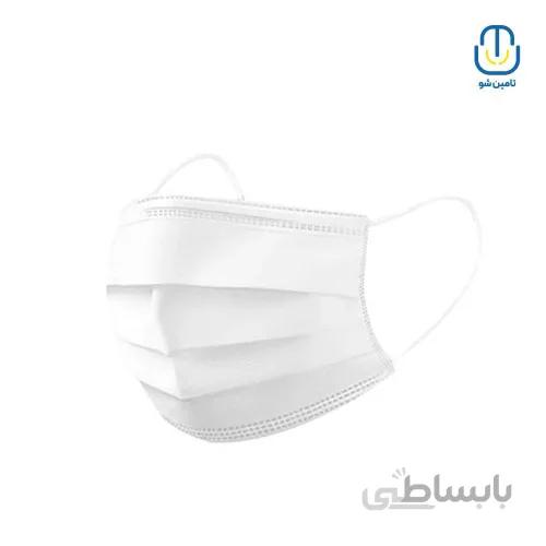 ماسک سه لایه کشدار دایا سفید ملتبلون دار بسته ۵۰ عددی ا Daya multiblon stretch 3-layer mask white 50 piece