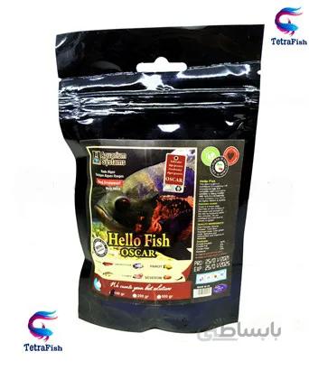 غذای پاکتی اسکار Hello Fish 200g