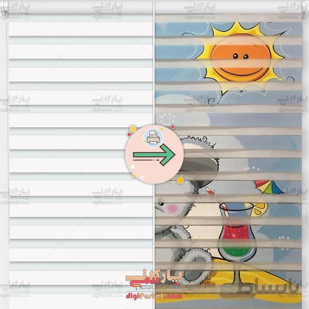 چاپ روی پرده زبرا ا Print Day & Night Roller Blind