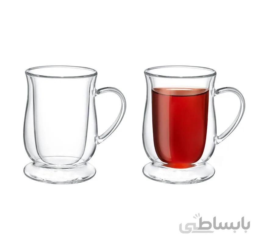 استکان چای خوری دو جداره Blois مادام کوکو
