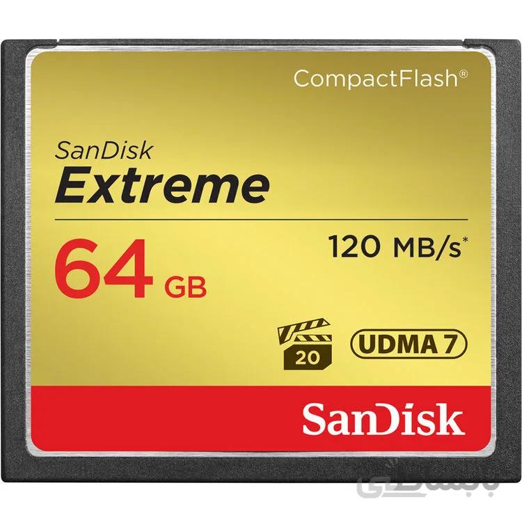 کارت حافظه سندیسک Sandisk CF 64 GB 120 MB/S 800X