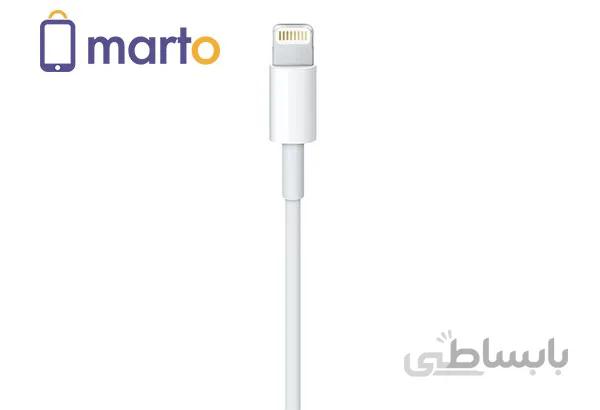 کابل USB به لايتنينگ اپل برای آیفون X طول 1 متر ا Apple Lightning to USB Cable For iPhone X 1m
