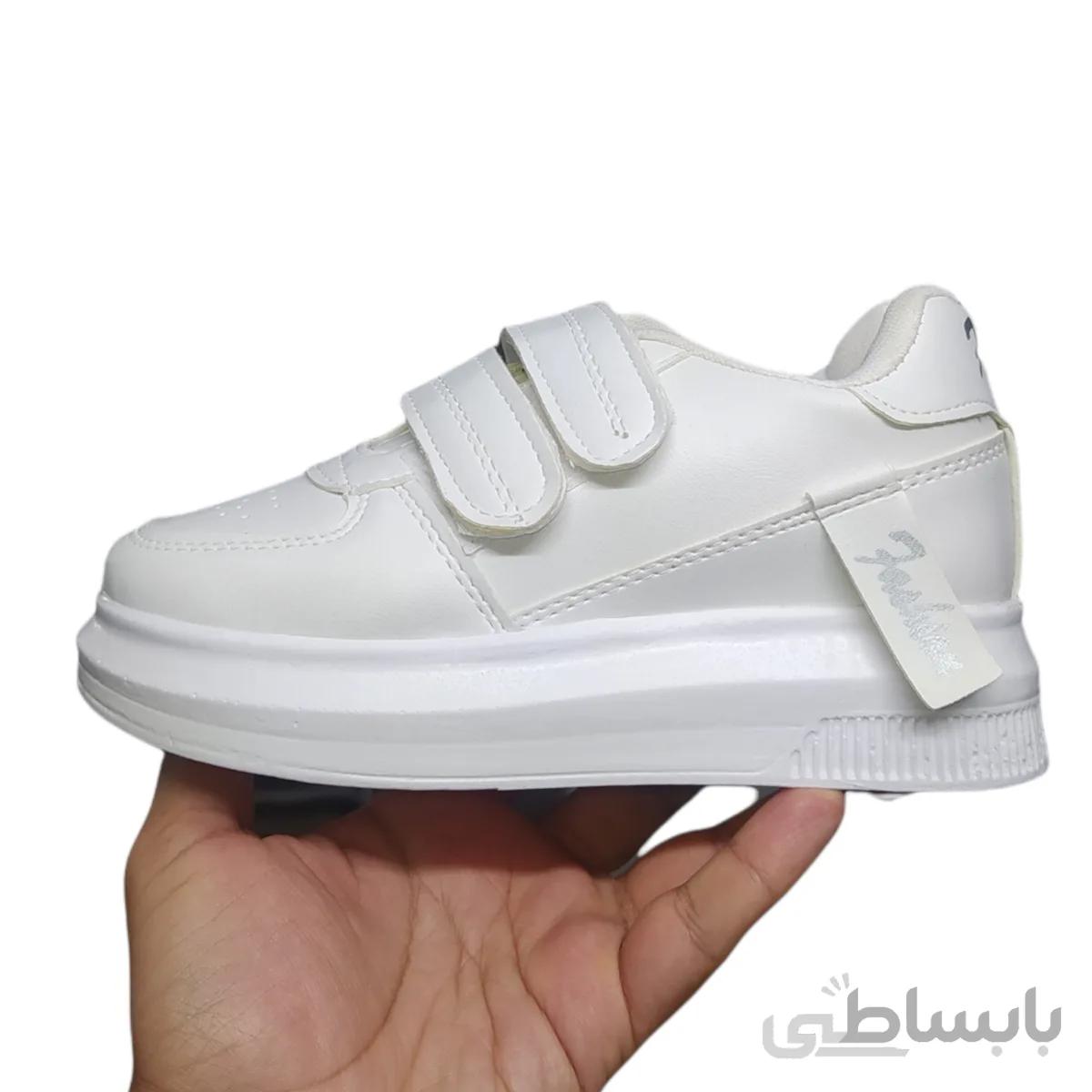 کفش راحتی مدل دوچسب سفید کد JN_ANWHI 32