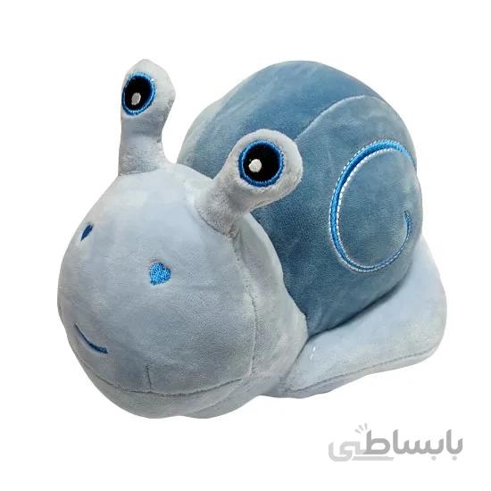 عروسک پولیشی مدل حلزون آبی ارتفاع 16 سانتی متر Snail Plush_اسباب بازی