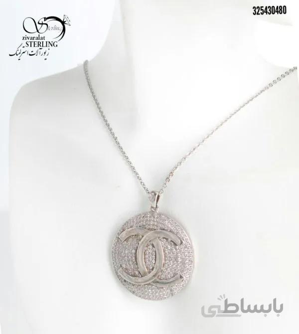 گردنبند نقره زنانه برند CHANNEL کد:2967