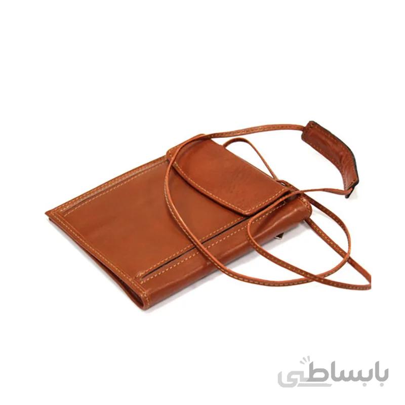 کیف پاسپورتی چرم طبیعی آروین چرم کد AR-713