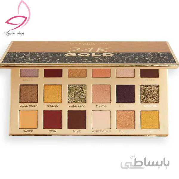 پالت سایه چشم رولوشن مدل ۲۴k Gold
