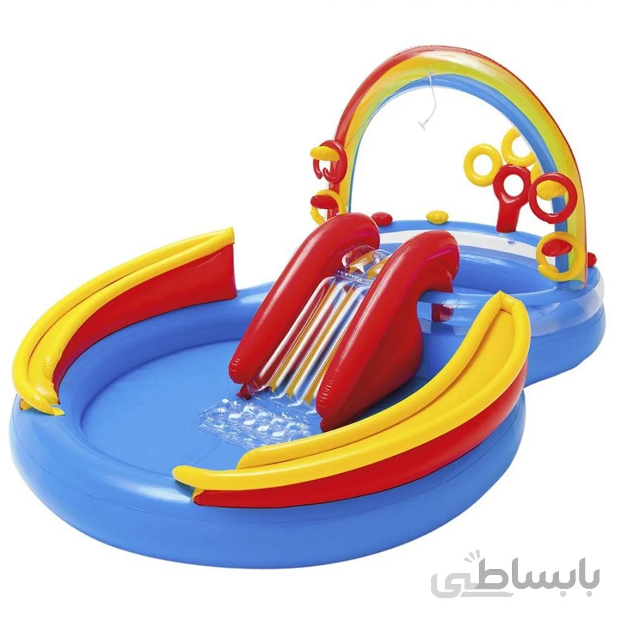 استخر بادی کودک اینتکس intex طرح رنگین کمان