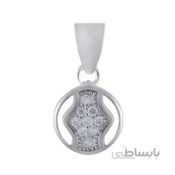 آویز گردنبند نقره زنانه مدل دایره کد PKR_035
