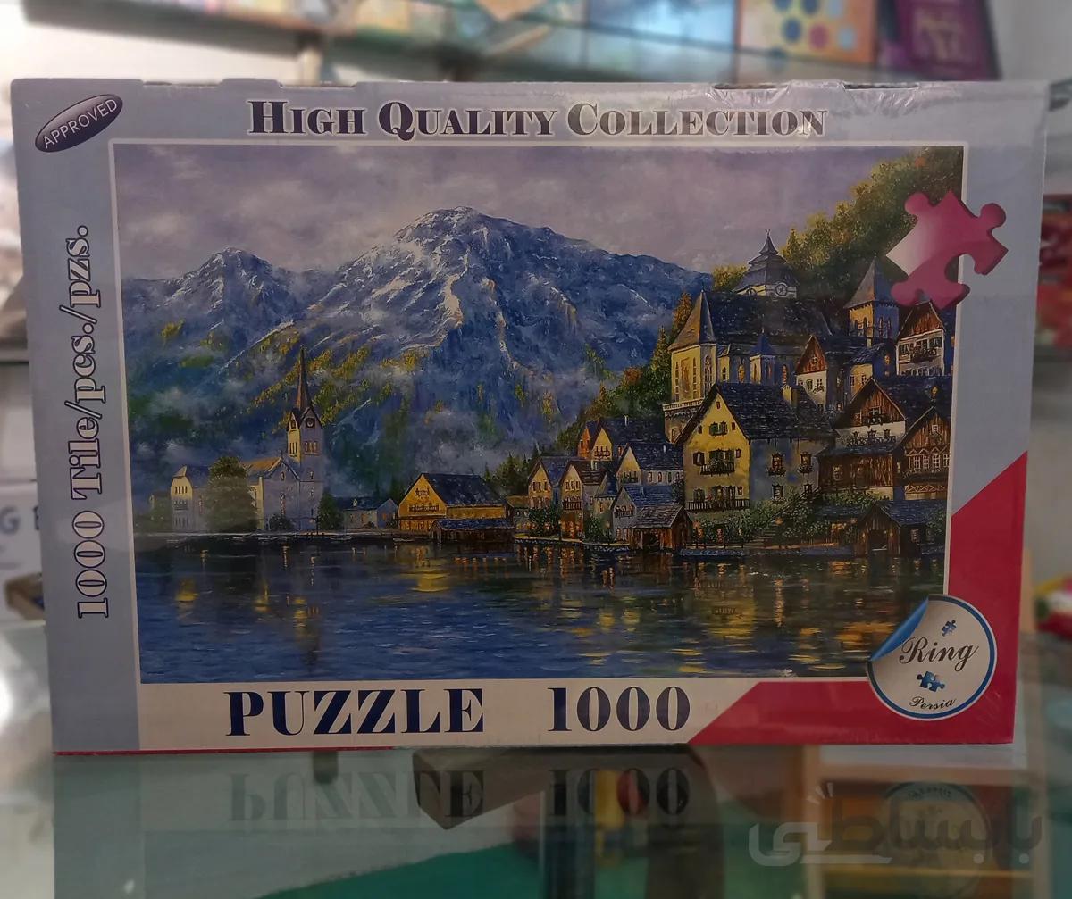 پازل 1000 تکه رینگ طرح نقاشی منظره ا Ring puzzle 100 pcs Natural Painting Model