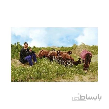 نخ و نقشه تابلو فرش ایرانی کد-44 گله داری