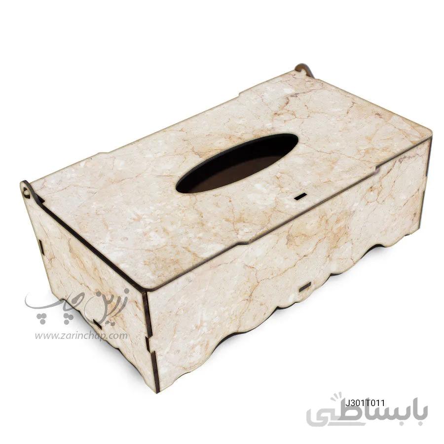جعبه دستمال کاغذی MDF با طرح مدل J301T011