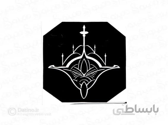 شابلون حنا طرح گل هندی آلیرکا 10691