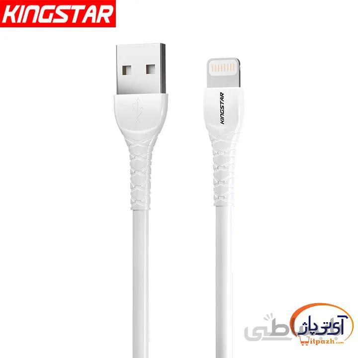 کابل شارژ و دیتا لایتنینگ کینگ استار مدل K101i طول 1.1 متر