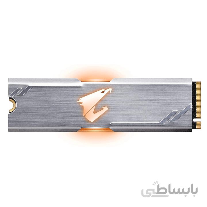 حافظه اس اس دی گیگابایت مدل اورس RGB GP-ASM2NE2256GTTDR با ظرفیت 256 گیگابایت ا GIGABYTE AORUS RGB GP-ASM2NE2256GTTDR 256GB PCIe M.2 2280 SSD