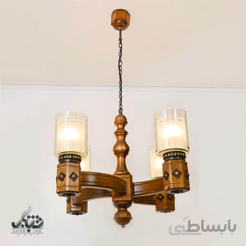 آویز چهارشاخه دارکار مدل پرنیان کد 255