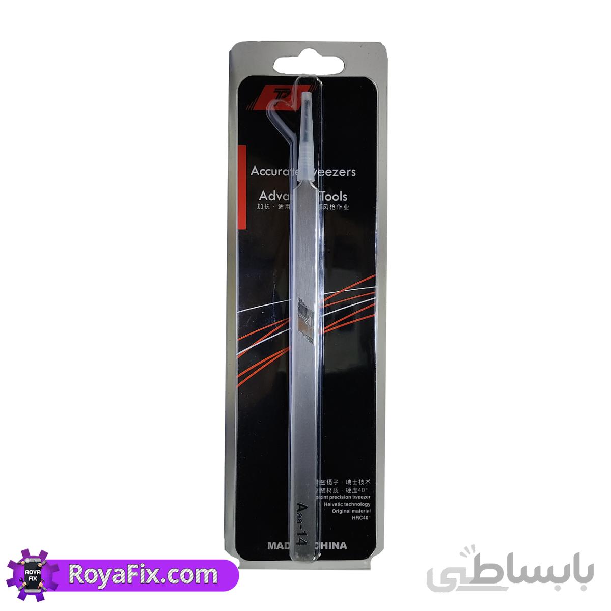 پنس آنتی استاتیک بلند استیل AAA-14w Kaisi