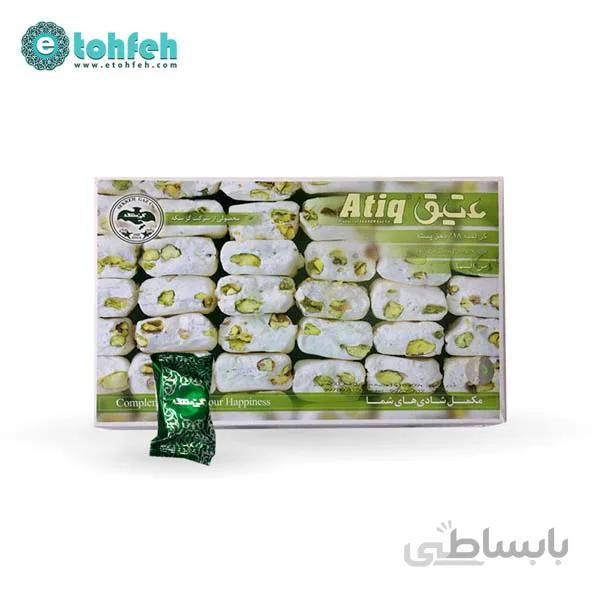 گز لقمه ای ۱۸% پسته ۴۵۰ گرمی