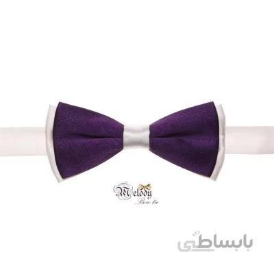 پاپیون سری نینو - بچگانه (بنفش براق و سفید)
