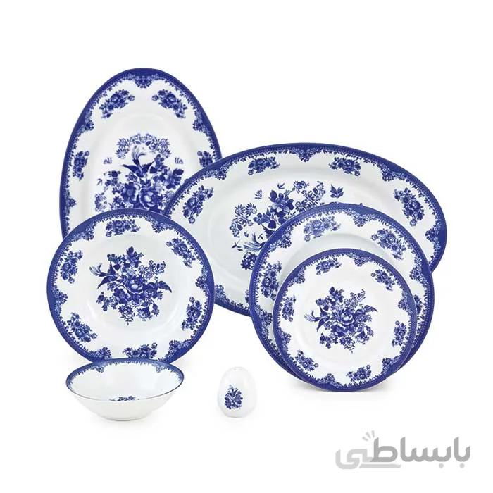سرویس 6 نفره غذاخوری ایتالیا اف چینی زرین طرح فلورانس