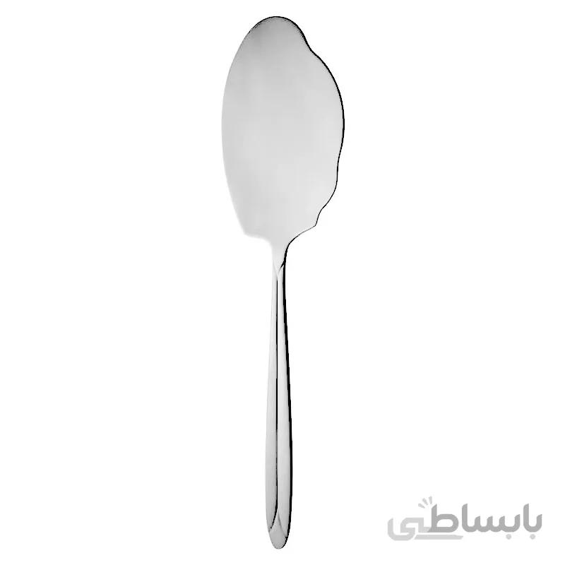 کفگیر بزرگ ناب استیل طرح پالرمو استیل براق (1 پارچه) ا Nab-Steel Palermo Steel Rice Server 1 Piece