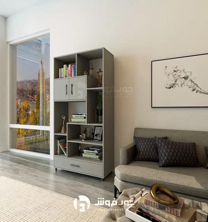 کتابخانه mdf ایستاده