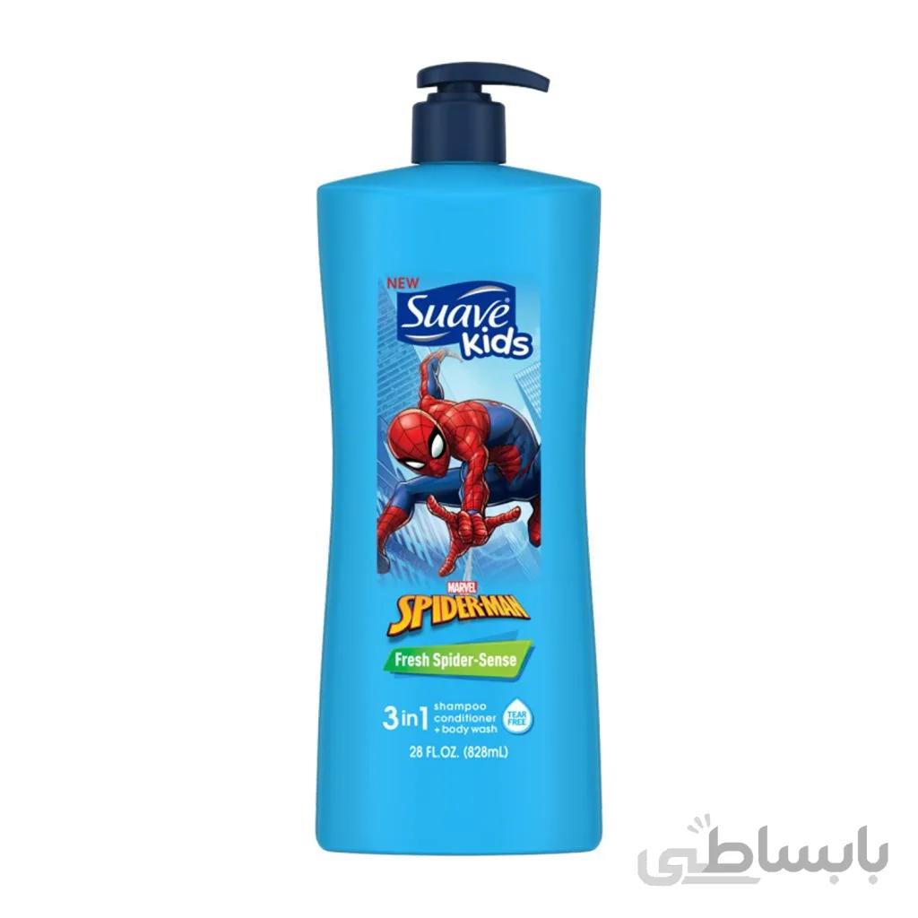 شامپو بچه ۳ در ۱ سوایو کیدز مدل fresh spider sense