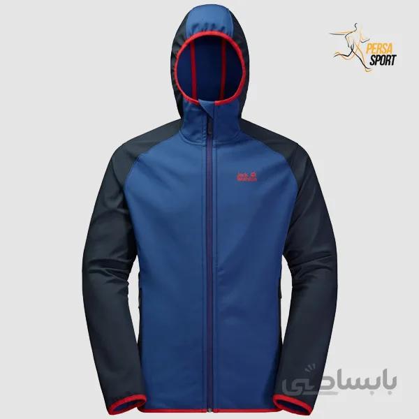 کاپشن مردانه جک ولفسکین ZENON SOFTSHELL MEN Blue