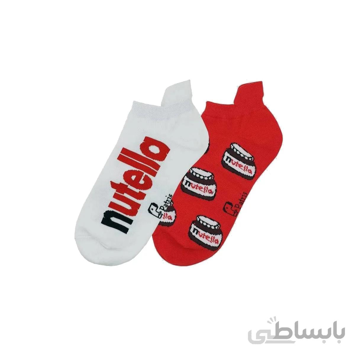 جوراب مچی تا به تا طرح شکلات نوتلا برند پاتریس 1 جفت