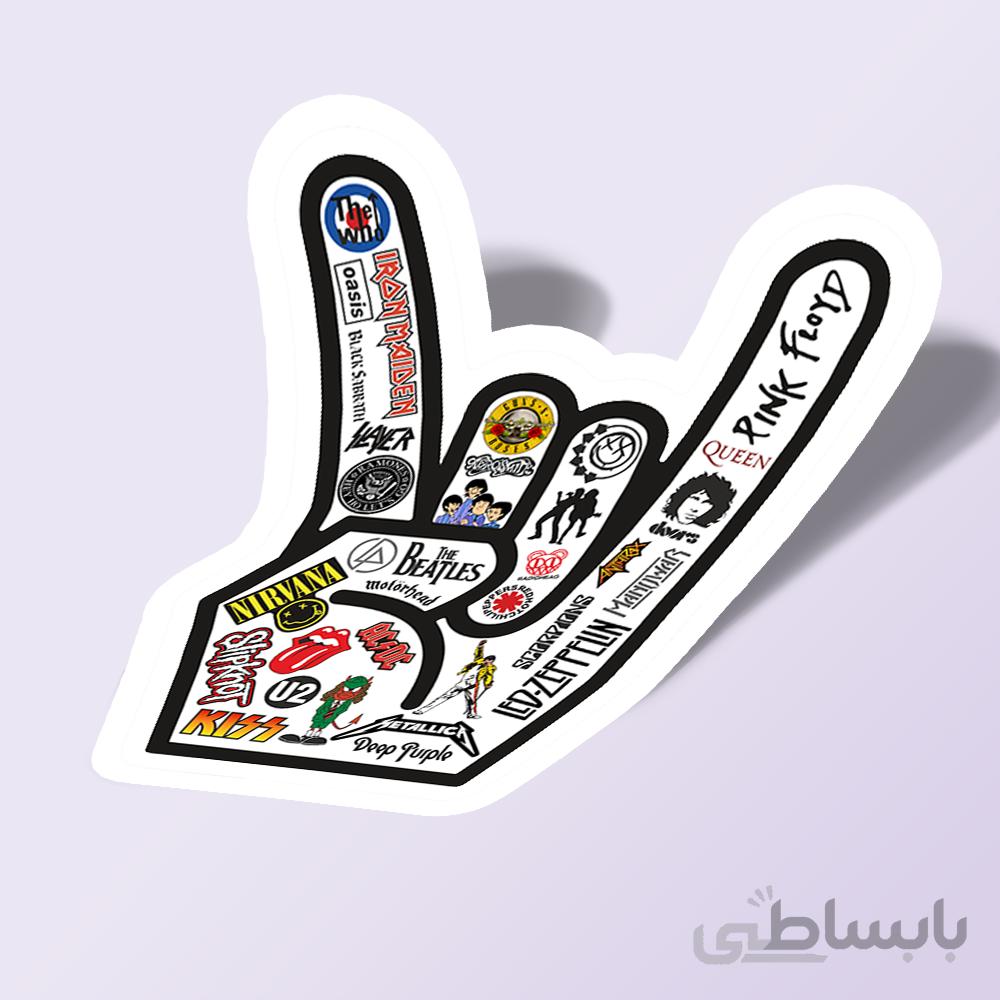 استیکر Rock n roll sticker