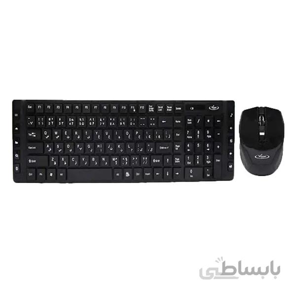 کیبورد و ماوس بی سیم ونوس مدل PV-KMV-1226 ا wireless keyboard mouse Venous PV-KMV1226
