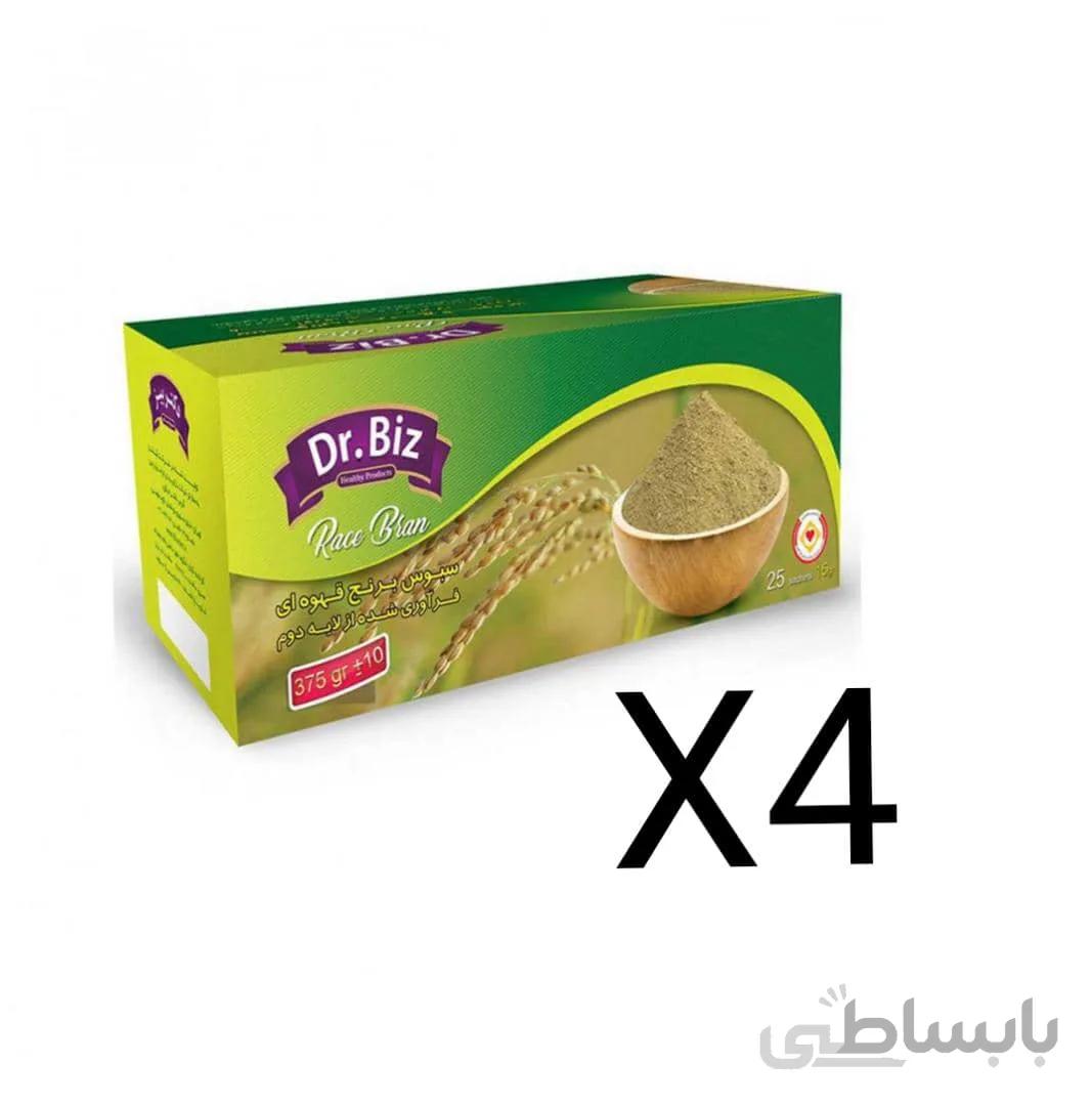 سبوس برنج دکتر بیز حجم 375 گرم پک 4 عددی