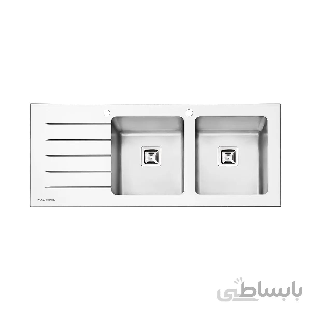 سینک ظرفشویی پرنیان استیل مدل 4106W