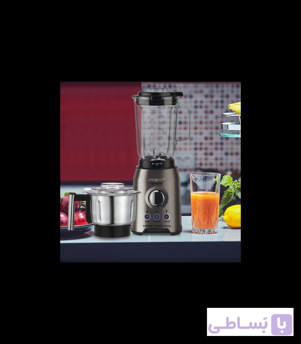 مخلوط کن و آسیاب استیل حرفه ای عرشیا مدلBL014-2716