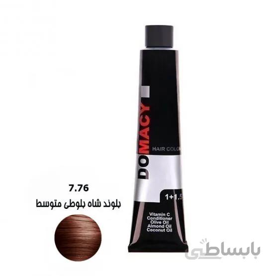 رنگ موی دوماسی سری شاه بلوطی ۷.۷۶ بلوند شاه بلوطی متوسط