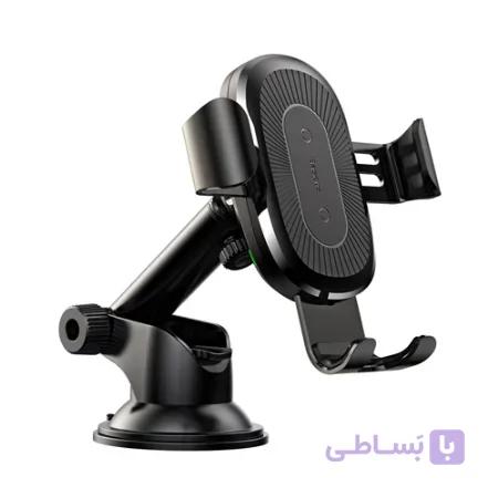 پایه نگهدارنده و شارژ بی سیم داخل خودرو بیسوس WXYL-A01