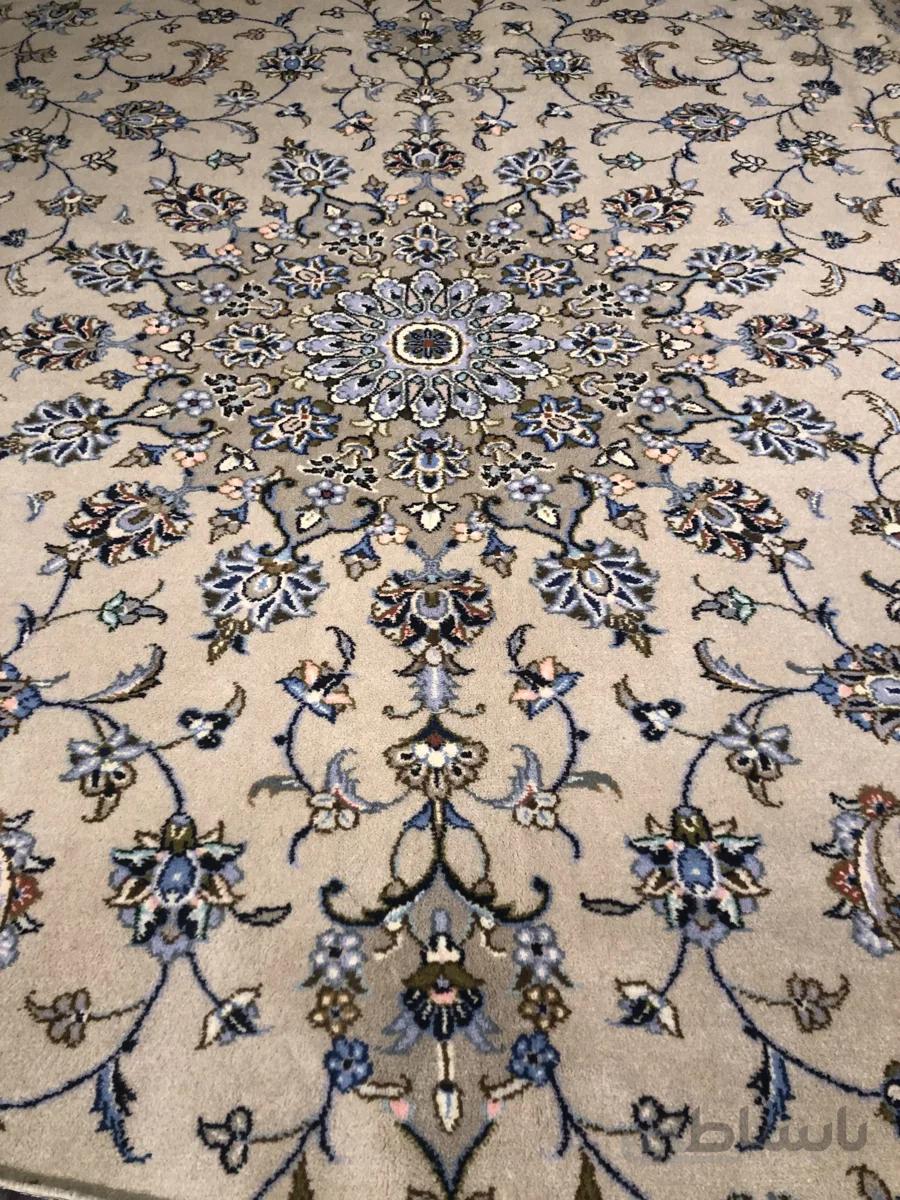 فرش دستباف ۹ متری کرم کاشان