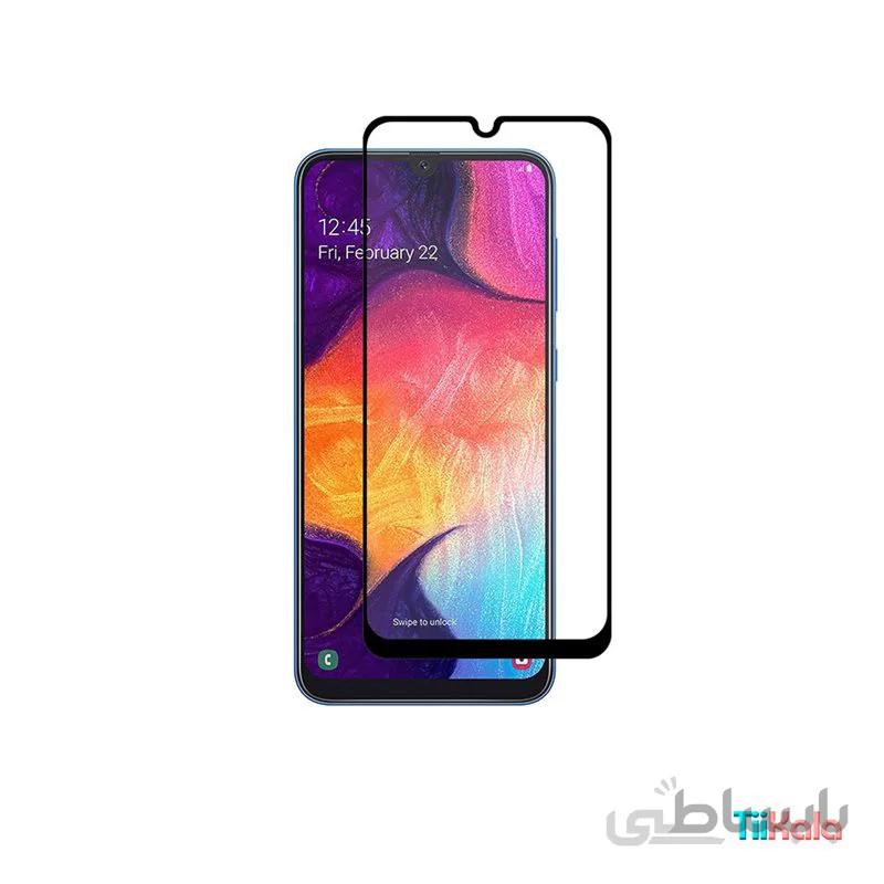 محافظ فول تمام صفحه شیشه ای مدل 9D مناسب برای موبایل سامسونگ A50S