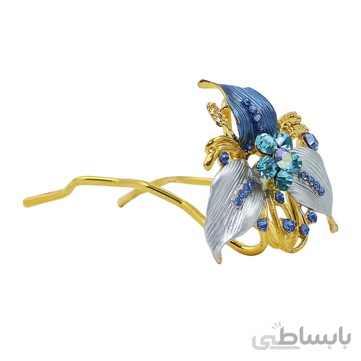 گیره مو زنانه مدل گل مریم کد 6676