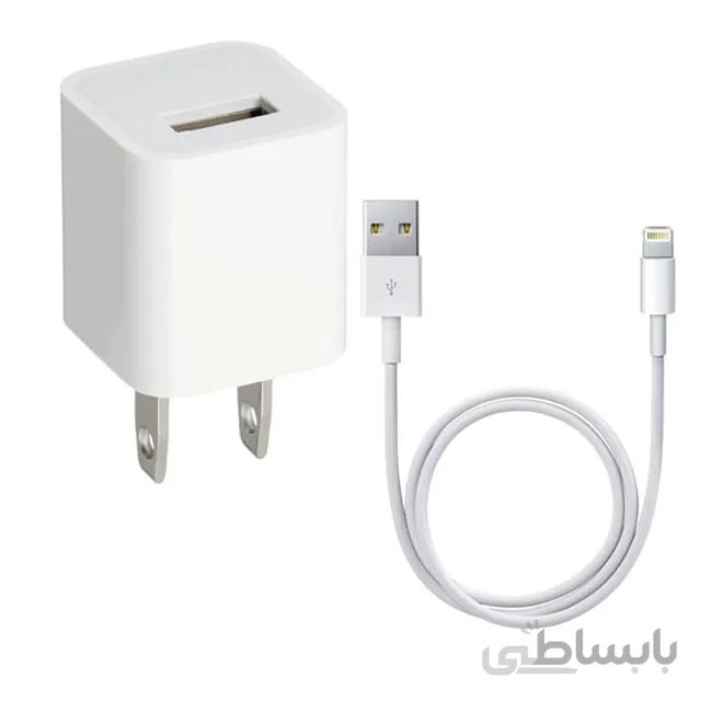 شارژر گوشی موبایل اپل iPhone XR با کابل لایتنینگ