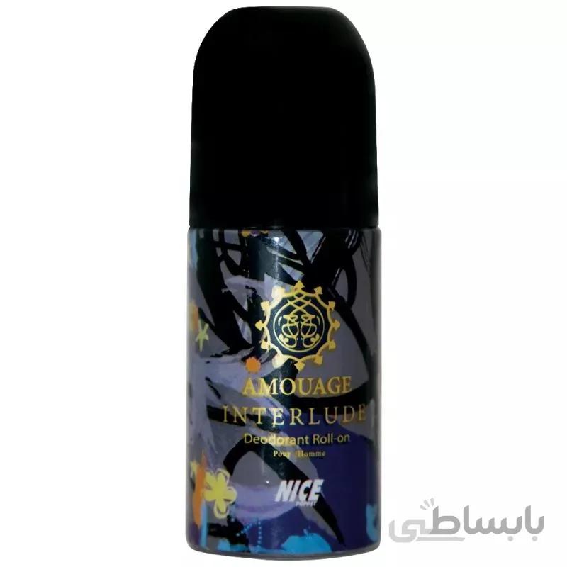 رول دئودورانت مردانه نایس مدل آمواژ اینترلود حجم 60 میل ا Nice Amouage Interlude Deodorant Roll For Women 60 ml