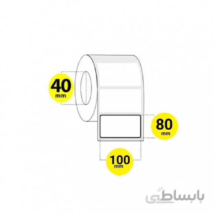 لیبل برچسب پی وی سی 80×100