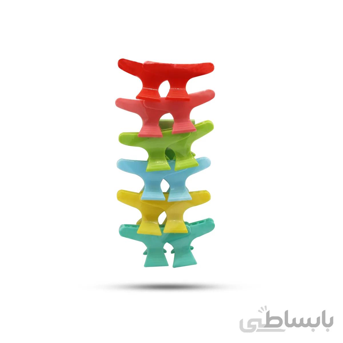 کلیپس تقسیم مو کوچک بسته 12 تایی ا Small hair split clips pack of 12