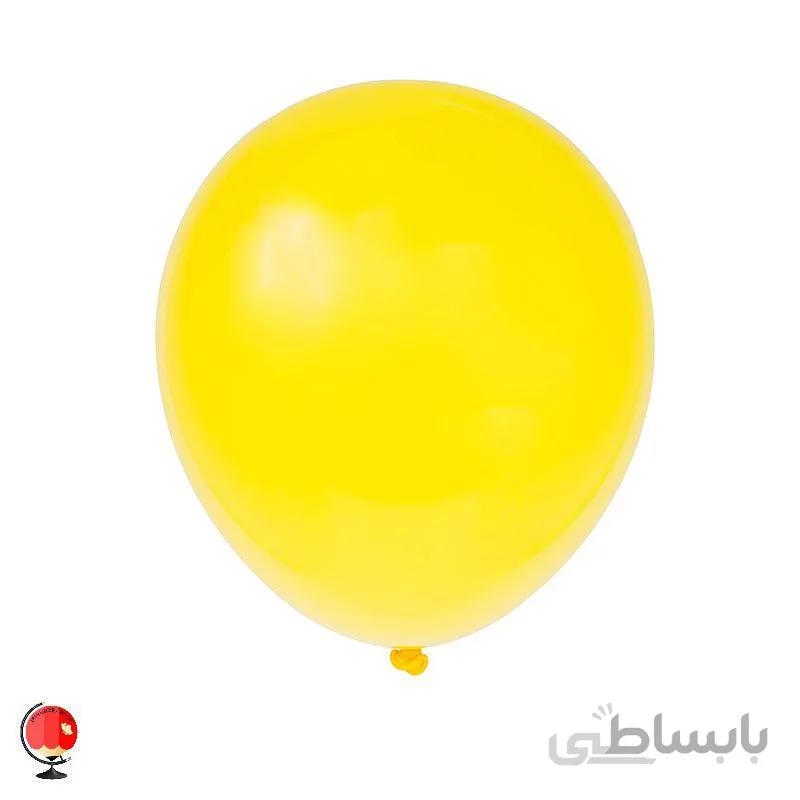 بادکنک زرد سایز 6 اینچ