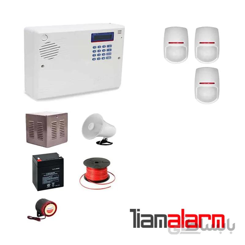 پکیج دزدگیر اماکن باسیم مدل سایلکس سیم کارتی و تلفنی SG8PY3