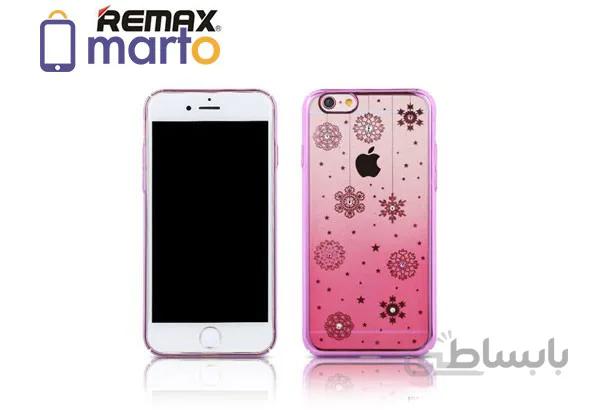کاور ریمکس مدل Diamond طرح Snow برای گوشی اپل iPhone 6 / 6s ا Remax Diamond Transparent pattern Snow PC Case For iPhone 6 / 6s