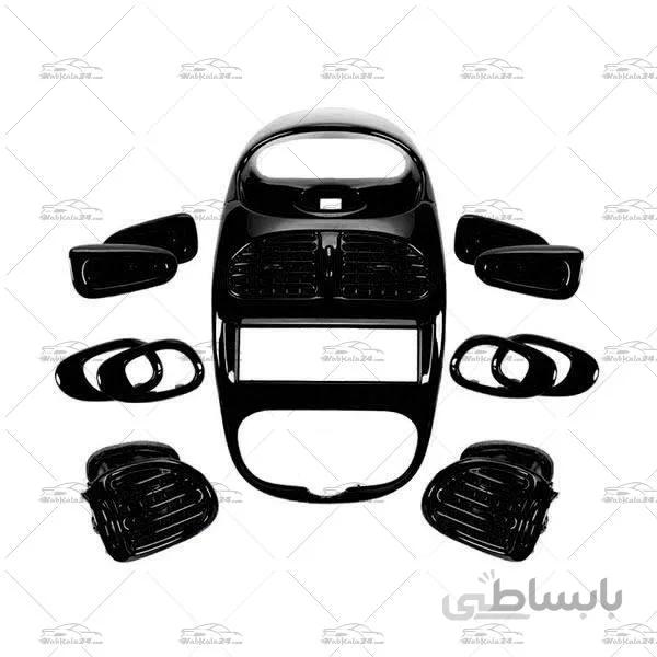 ست دکوراتيو پژو 206 طرح پيانويی مشکی
