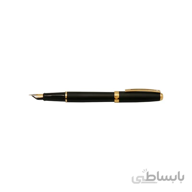 خودنویس شیفر مدل PRELUDE مشکی ابری گیره زرد